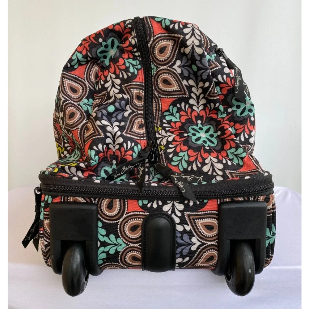 Vera Bradley Rolling Duffel Bag Overnight Weekend Carry On Luggage Sierra